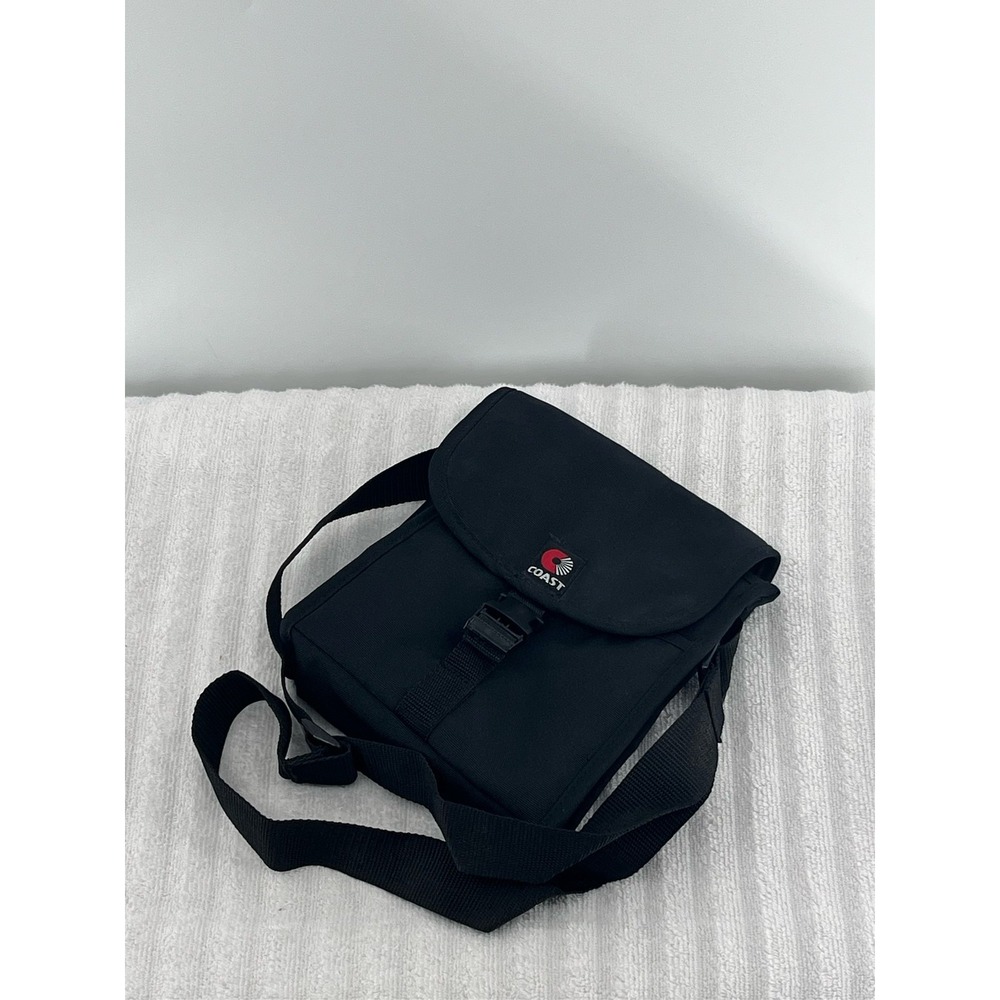 Coast Vintage Black Canvas Camera Bag Utility Crossbody Messenger Pouch Buckle